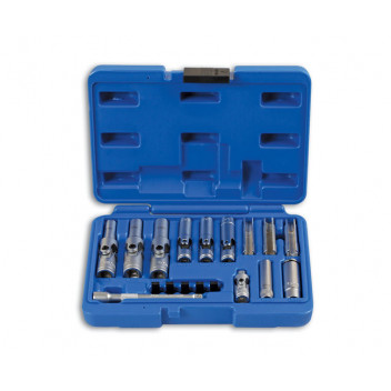 LASER Specialist Thin Walled Glow Plug Socket Set 18pc