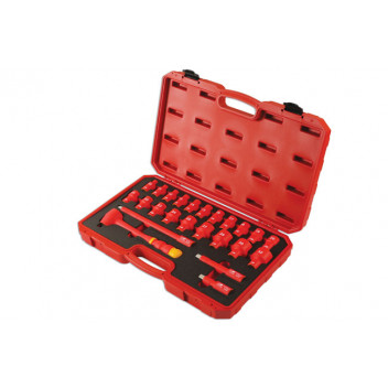 LASER Insulated Socket Set 1/2D 24pc"