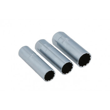 LASER Thin Wall Spark Plug Socket Set 3pc