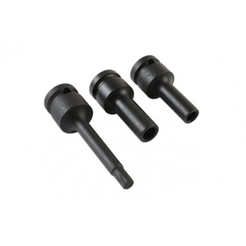 LASER Split Rim Socket Bit Set 3pc