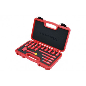 LASER Insulated Socket Set 1/4D 18pc"