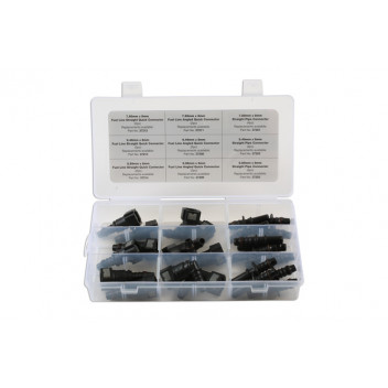 CONNECT Assorted Fuel Line Quick Connector Kit 24 Pieces