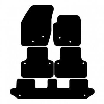 Carpet Mat Set VOLVO XC90 WITH CLIPS 5 PCE(XXL) 2003>2
