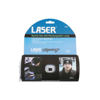 LASER BF Laser Tools Racing Beanie Hat with Rechargeable Lam