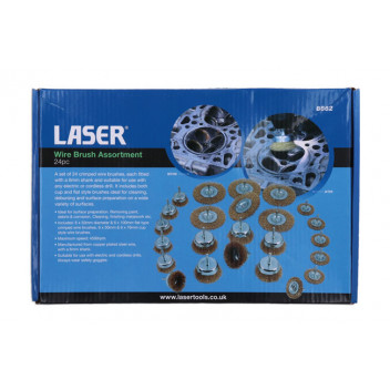 LASER Wire Brush Assortment 24pc
