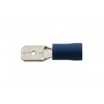 CONNECT 6.3mm Blue Male Blade Terminals (10)