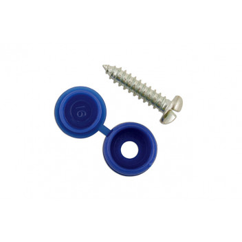 CONNECT Number Plate Security Screw-Blue Pack 100