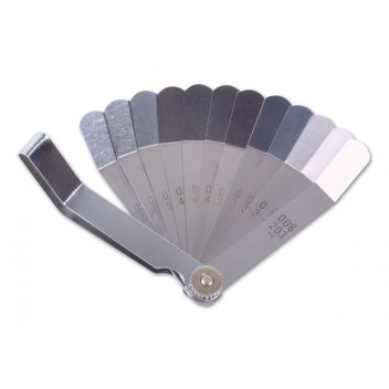 LASER Feeler Gauge Imperial/Metric 12 Blades Offset