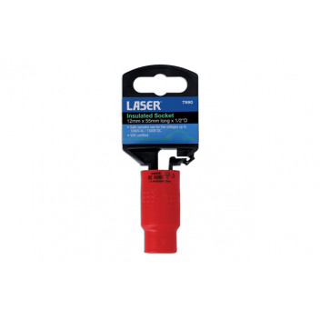 LASER Insulated Socket 1/2D 12mm"