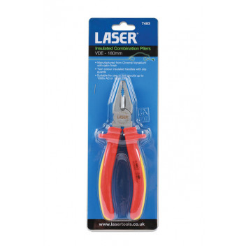 LASER Insulated Combination Pliers 180mm