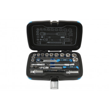 LASER Socket Set - 3/8D & 1/4"D - 34pc"