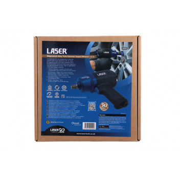 LASER Magnesium Alloy Twin Hammer Impact Wrench 1/2D - 50th"