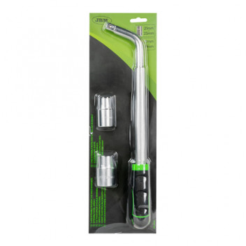 Telescopic Wheel Wrench With Reversible Sockets 330-490Mm