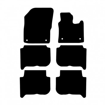 Carpet Mat Set VW TOURAN ROUND CLIP 07-10