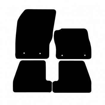 Carpet Mat Set FORD FOCUS 15>18  (4 PIECE + 4 CLIPS)