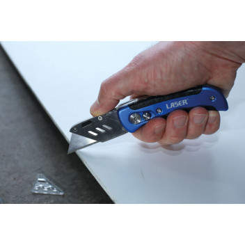 LASER Folding Utility Knife