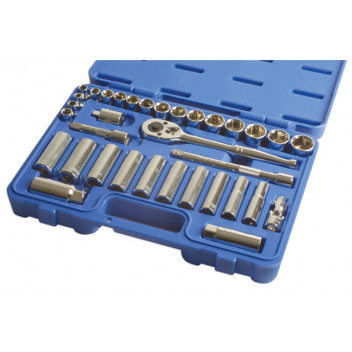 LASER BF Socket Set - 3/8D 34pc"