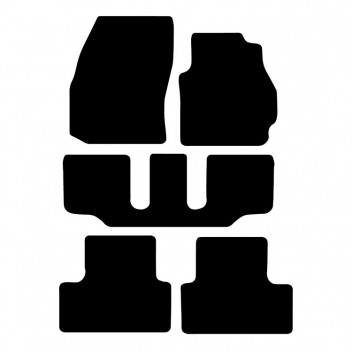 Carpet Mat Set MAZDA 5 2011>  (5 XXL PIECE + 4 CLIPS)