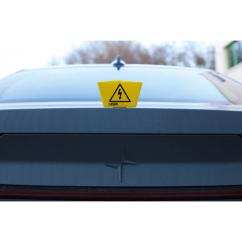 LASER Hybrid /EV Warning Sign 2pc Set