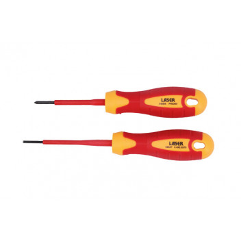 LASER VDE Insulated Screwdriver Set 2pc