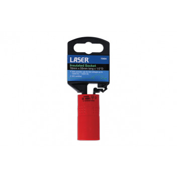 LASER Insulated Socket 1/2D 16mm"