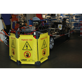 LASER Hybrid/EV Folding Safety Barrier