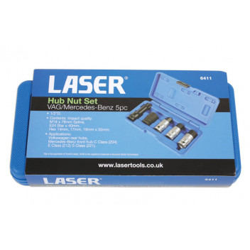 LASER Hub Nut Kit - VAG/Mercedes Benz 5pc