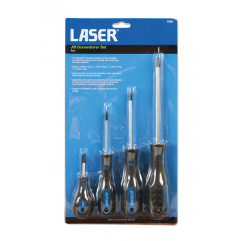 LASER JIS Screwdriver Set 4pc