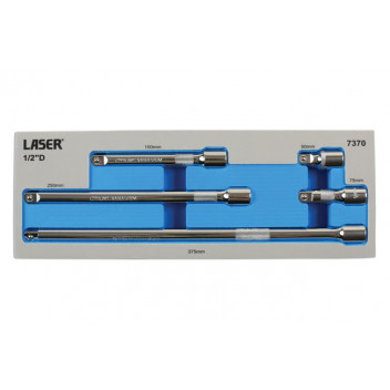 LASER Extension Bar Set  1/2D 5pc"