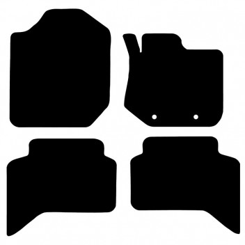 Carpet Mat Set FORD RANGER Wildtrax 2012>  (4 PIECE + 2 CLIP