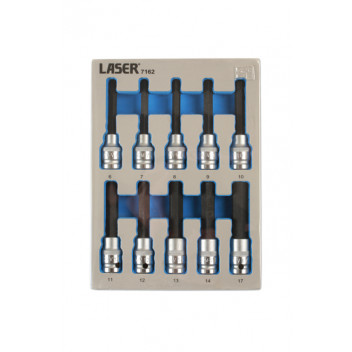 LASER Hex Bit Set 1/2D 10pc"