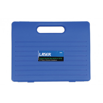 LASER Socket Set Impact 3/8D & 1/2"D 37pc"