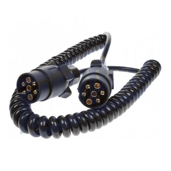 7 pin  to 7 pin Curly Suzie Connecting Lead 2.5m