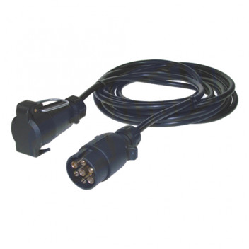 7 Pin 3m Straight Extension Lead - Plug To Socket