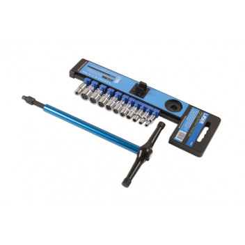 LASER Alldrive Ratchet T Handle Set 11pc 1/4D"