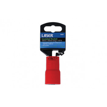 LASER Insulated Socket 1/2D 19mm"