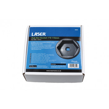 LASER Hub Nut Socket 1D 115mm - for DAF