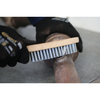 LASER Wire Brush 4 Row Wooden Handle