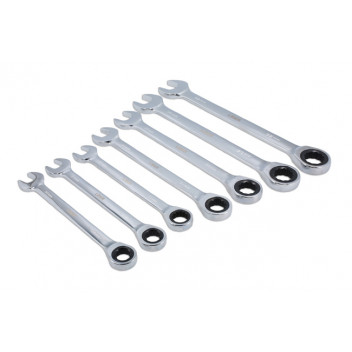 LASER Ratchet Ring Combination Spanner Set 20-32mm 7pce