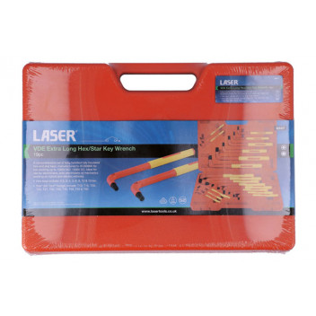 LASER VDE Extra Long Hex/Star Key Wrench 19pc