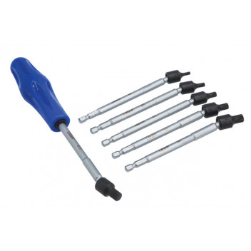 LASER UNIVERSAL JOINT SPLINE BIT SET 6PC