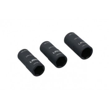 LASER Double Ended Damaged Wheel Nut Socket Set 3pc