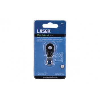 LASER Mini Ratchet 1/4 D"
