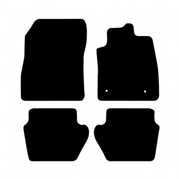 Carpet Mat Set FORD FIESTA 2017>  (4 PIECE + 2 CLIPS)