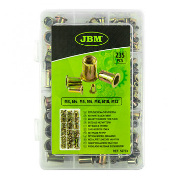 NUT RIVET ASSORTMENT 235PCS