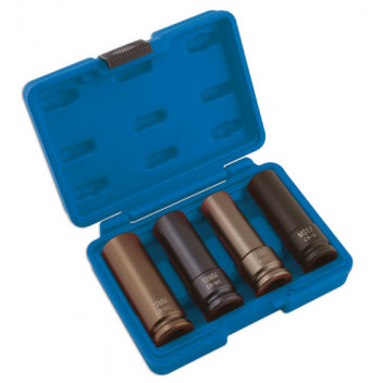 LASER Wheel Nut Socket Set 4pc