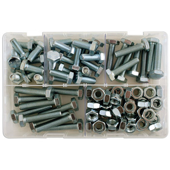 CONNECT Assorted M10 Setscrews & Nuts Box Qty 88