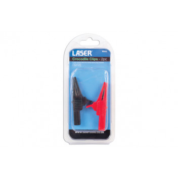 LASER Crocodile Clips 2pc