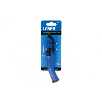 LASER Retractable Safety Utility Knife, Ceramic Blade