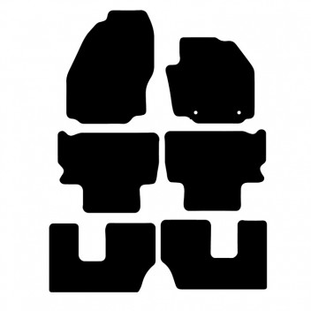 Carpet Mat Set FORD GALAXY 2006>  (6 PIECE + 2 CLIPS)